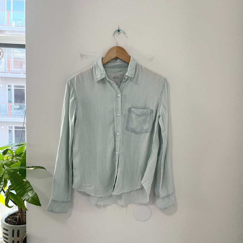 Rails Light Blue Denim Button Up Long Sleeve Top Size XS